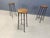 Vintage French Wrought Iron Bar Stools, 1960s, Set of 3 For Sale - Image 3 of 13