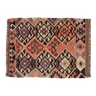 Mini Vintage Decorative Kilim Rug - 1`8″ X 2`3″ For Sale