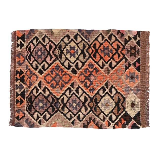 Mini Vintage Decorative Kilim Rug - 1`8″ X 2`3″ For Sale