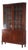 Oversized Antique Sheraton Flame Mahogany Step Back Cupboard C1830 For Sale