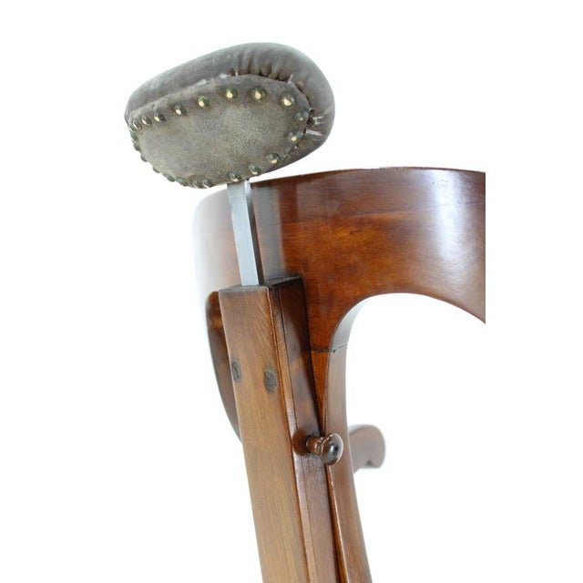 Swivel Barber Beech Chair, Former Czechoslovakia, 1920s For Sale - Image 14 of 18