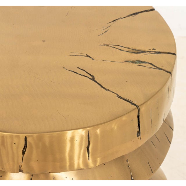 Craig Van Den Brulle Craig Van Den Brulle "Pioche" Bronze Stool For Sale - Image 4 of 6