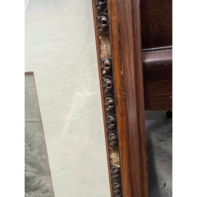 Gray 19th Century Blackstone River Print Framed & Matted For Sale - Image 8 of 9