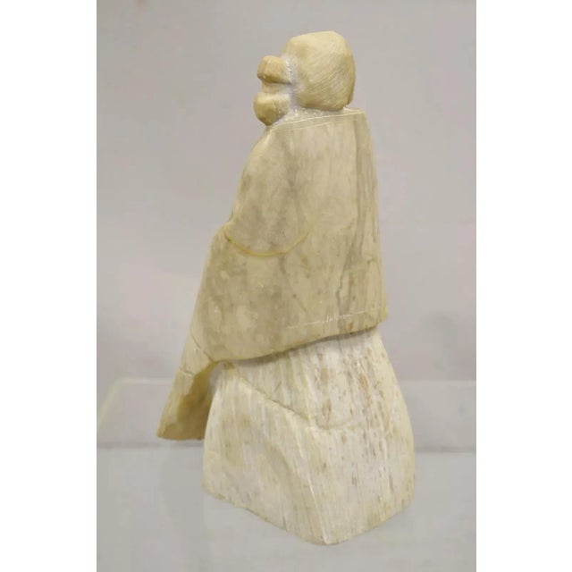 Late 20th Century Vintage Carved Alabaster American Indian Navajo Sculpture by Gregory Johnson For Sale - Image 9 of 12