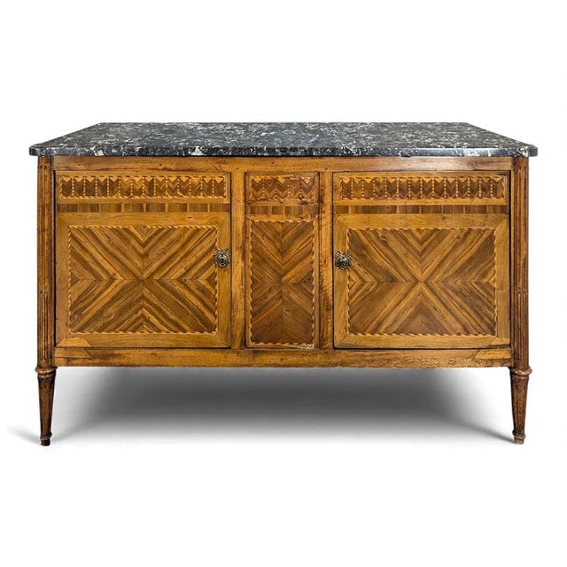 Louis XVI Style Marquetry Sideboard, 1800s For Sale - Image 9 of 9