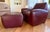 Oxblood Red 1990s Iconic Dakota Jackson Ke-Zu Chair With Ottoman For Sale - Image 8 of 8