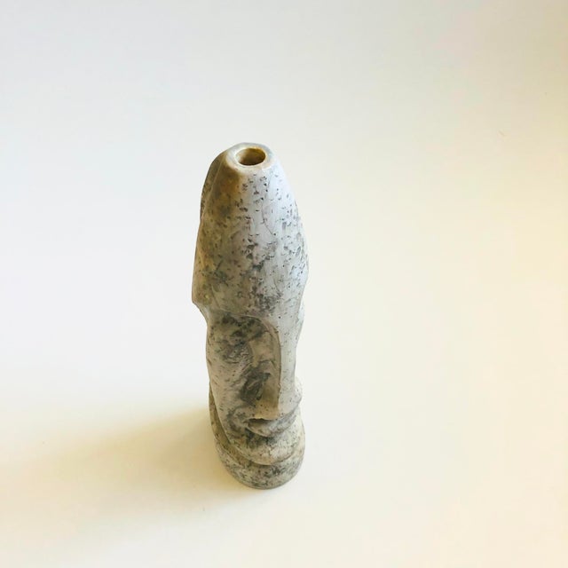 Mh Strikow Art Porcelain Tiki Vase For Sale - Image 4 of 9