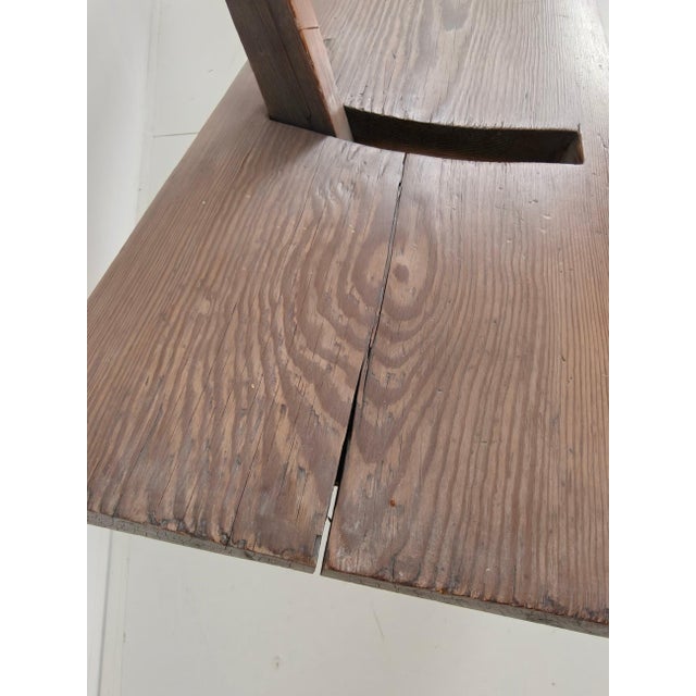 Victorian Pitch Pine Railway Bench with Reversible Backrest For Sale - Image 9 of 14