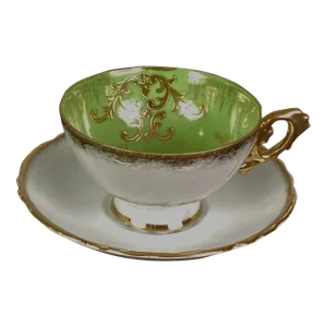 1940s Paragon-English Fine Bone China Teacup and Saucer Set- 2 Pieces