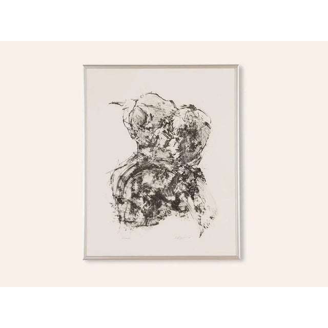 Detlef Hagenbäumer, Rose, Black & White Woodcut, Framed For Sale - Image 10 of 10