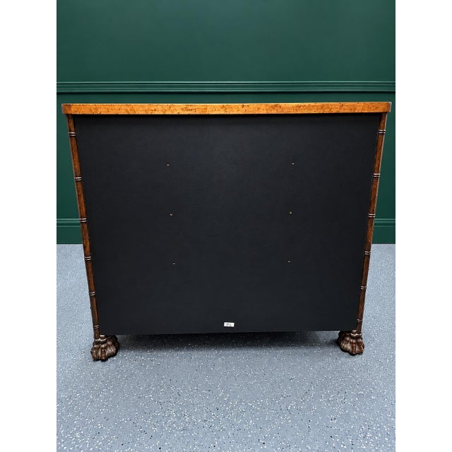 Late 20th Century Aesthetic Style Faux Bamboo Chest of Drawers For Sale - Image 11 of 12