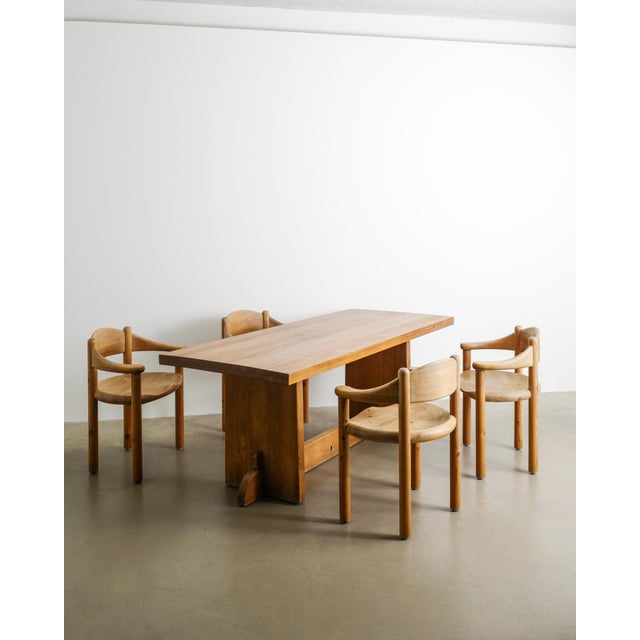 Mid-Century Modern Danish Sculptural Wooden Dining Chairs by Rainer Daumiller & Hirtshals Sawmill, 1970s, Set of 8 For Sale - Image 9 of 10