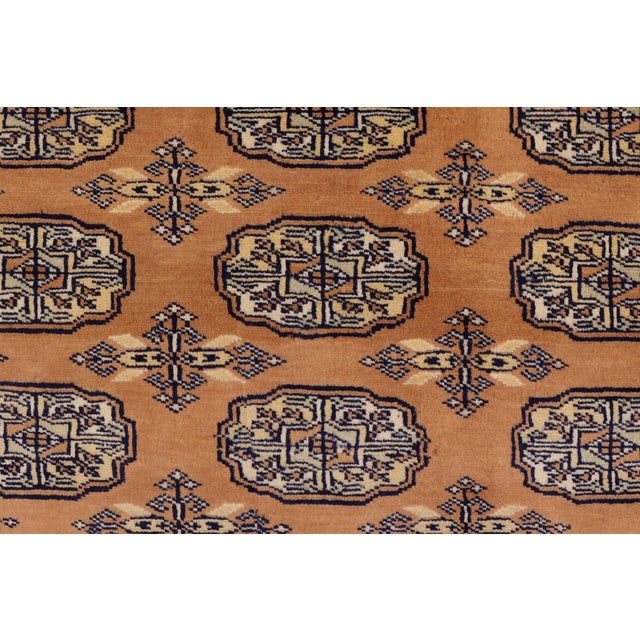 Rustic Bokhara Brown/Beige Hand Knotted Wool Rug For Sale - Image 4 of 9