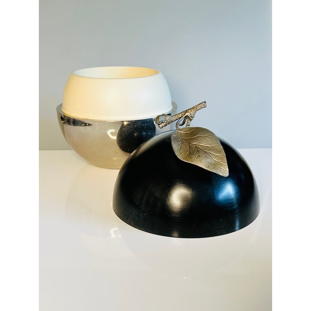 Mid-Century Modern Apple-Shaped Ice Bucket by Hans Turnwald for Freddo Therm, Switzerland, 1970s For Sale - Image 3 of 13