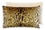 The House of Scalamandré Leopardo / Velvet Lumbar Pillow, Gold & Black/beige, 22 X 14 For Sale