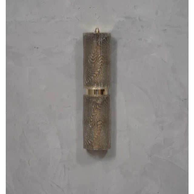 2000 - 2009 Murano Art Glass and Brass Wall Light, 2000 For Sale - Image 5 of 8