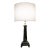 1960s Art Deco Revival Modern Obelisk Column Black Portoro Marble Table Lamp For Sale