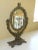 Vintage Floral & Cherub Shell Design Bronze Vanity Mirror Hand Held Gorgeous Mirror in Fair Condition, the Silver is old....