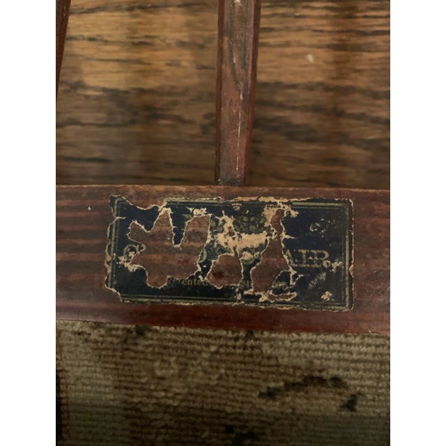 Wood Mid 19th Century Antique Civil War Child's Folding Camp Chair For Sale - Image 7 of 8