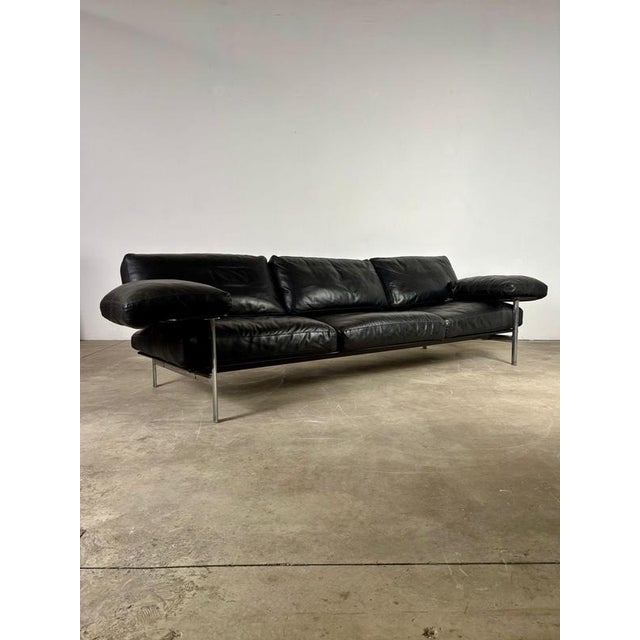 Black leather diesis sofa by antonio citterio for b&b italia, 1978. Designed by antonio citterio and paolo nava, the...