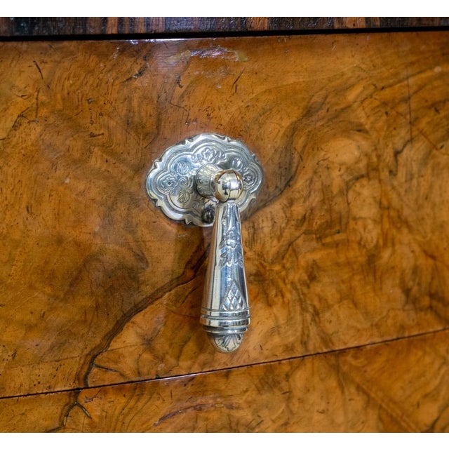 Black Fine Art Deco Demi Lune Cabinet with Silver-Plated Handles, Late 1920s For Sale - Image 8 of 18