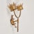 Gold Vintage 2 Arm Sconce With Gold Leaf Finish For Sale - Image 8 of 11