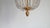 Brass Lead Crystal Pearl Three Lights Chandelier, 1960s For Sale - Image 11 of 11