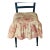 Antique French Country Toile Chair Cushion With Skirt For Sale