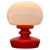 Red Opaline Glass Mushroom Table Lamp by Stepan Tabery, Former Czechoslovakia, 1970s For Sale - Image 8 of 8