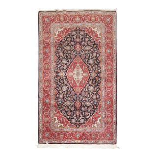 Vintage Zabihi Collection Persian Kashan carpet - 4'5" x 7'4" For Sale