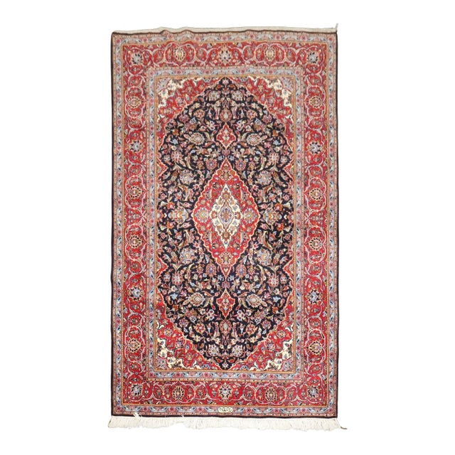 Vintage Zabihi Collection Persian Kashan carpet - 4'5" x 7'4" For Sale