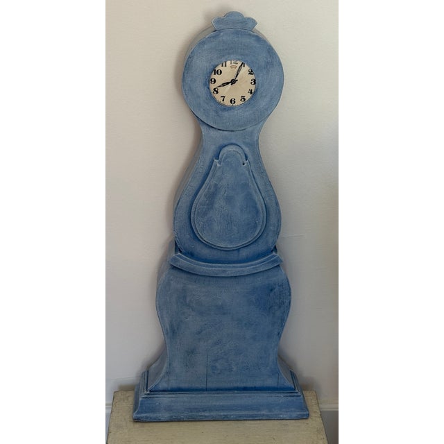 Wood Miniature Mora Grandfather Clock, 1880s For Sale - Image 7 of 7