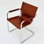 Metal Bauhaus Visitor Chair in Congac Leather by Marcel Breuer, 1980s For Sale - Image 7 of 11