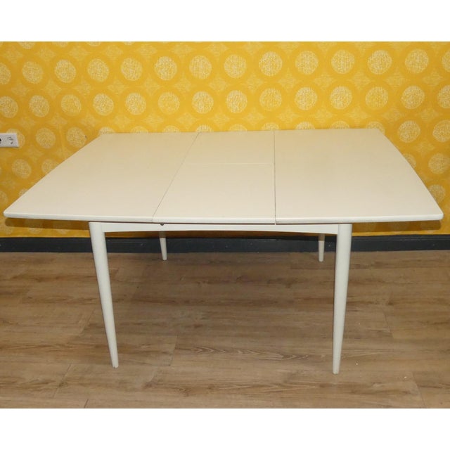 Vintage White Square Extendable Dining Table, 1960s For Sale - Image 18 of 18