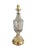 Vintage Hollywood Regency Cut Crystal & Brass Table Lamp For Sale