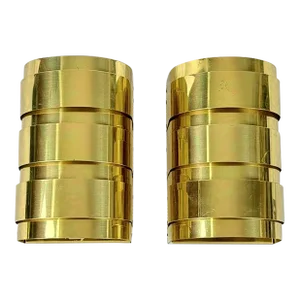 Pair of Curtis Jere for Lightolier Brass Wall Sconces