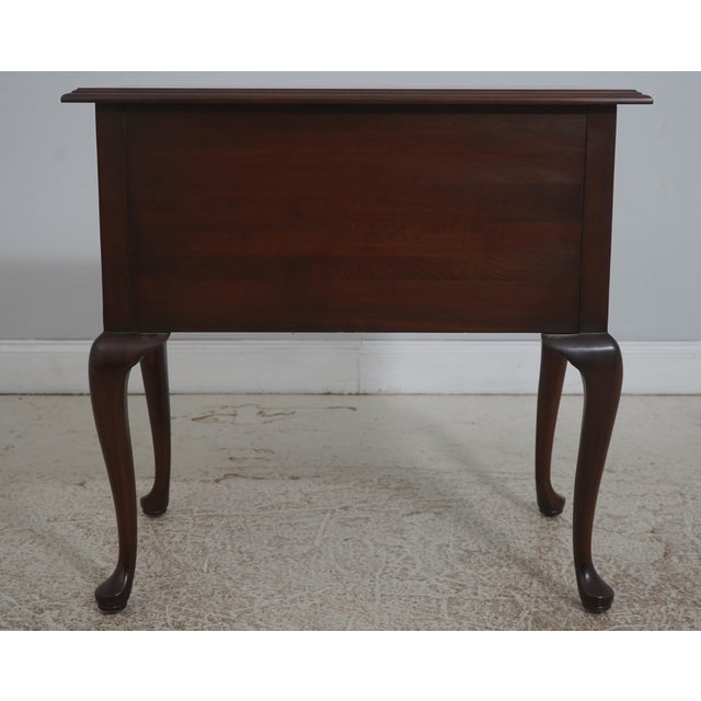 Harden Cherry Queen Anne Style Lowboy W. 4 Drawers For Sale - Image 17 of 18