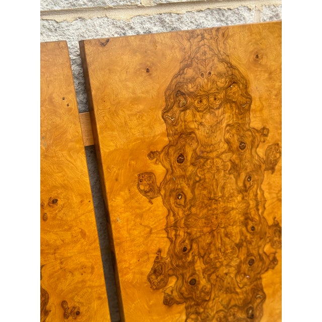 Mid 20th Century Burlwood Queen Headboard Attributed to Lane For Sale - Image 9 of 9