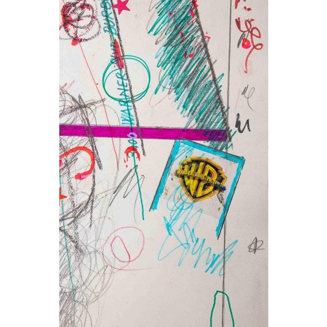 Warner Bros is a contemporary artwork realized by Enrico Manera in 2006. Mixed media on paper. Hand signed and dated on...