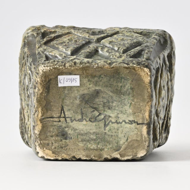 Brutalist Studio Pottery Bowl by André Guiron, 1960s For Sale - Image 9 of 11