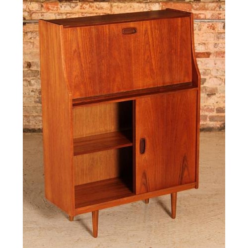 Mid-Century Modern Teak Secretaire, 1960s For Sale - Image 6 of 11