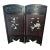 Japanese Carved Lacquered Shibayama Two Panel Screen Meji Period, 1900 For Sale