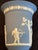 Mid 20th Century Wedgwood Portland Blue Jasperware Vase With Classical Relief, England For Sale In Sacramento - Image 6 of 13