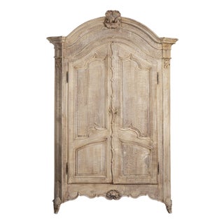 Louis XV Oak Wardrobe, Rococo Style, France, Early 19th Century For Sale