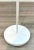 Stylish Mid-Century Modern Style White Metal Adjustable Floor Lamp, showroom floor sample