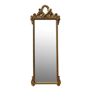 Vintage Regency Monumental Greek Key Gilt Mirror