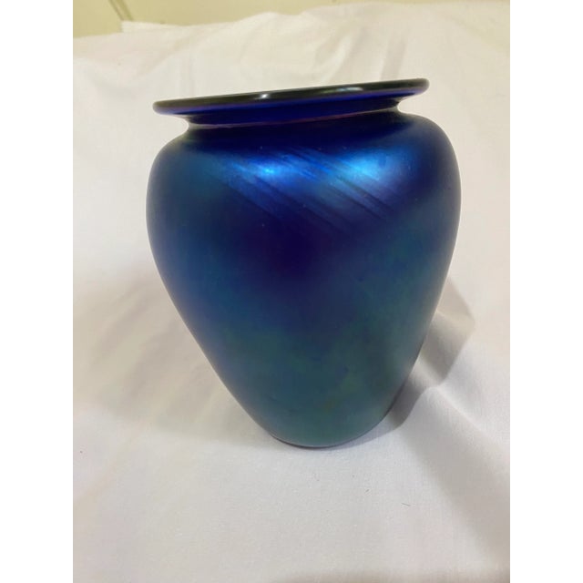 1980s Hand Blown Art Glass by Orient & Flume For Sale - Image 9 of 9