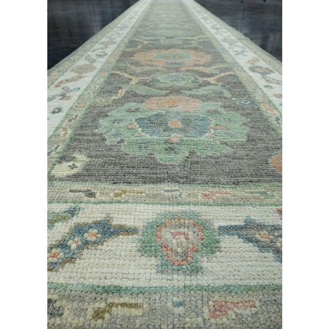 Early 21st Century Turkish Oushak Runner Rug 2'11" x 19' #17555 For Sale - Image 5 of 8