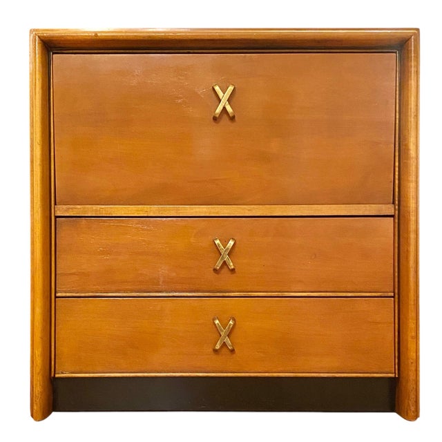 Mid-Century Modern Paul Frankl Johnson Furniture Company Bedside Tables, a Pair For Sale - Image 3 of 12