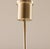 Gold Pendant Lamp in Aluminum and Glass by Pia Gudietti Cripa for Lumi, Milan, Italy, 1970s For Sale - Image 8 of 9